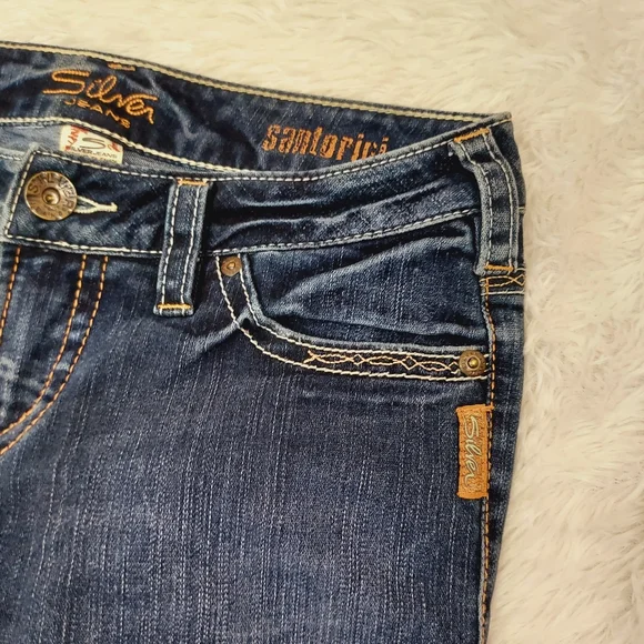 SILVER Jeans Santorini Denim Capri Pants, Size  28 - Picture 7 of 11